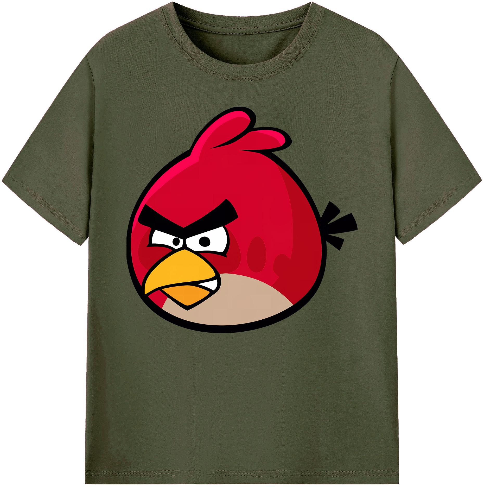 （画像用） Angry Birds アングリーバード 綿100％ メンズ半袖Tシャツ｜肌触りやわらか＆通気性